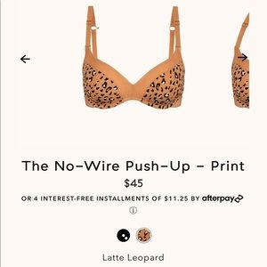 NWOT Lively No Wire Push Up bra
